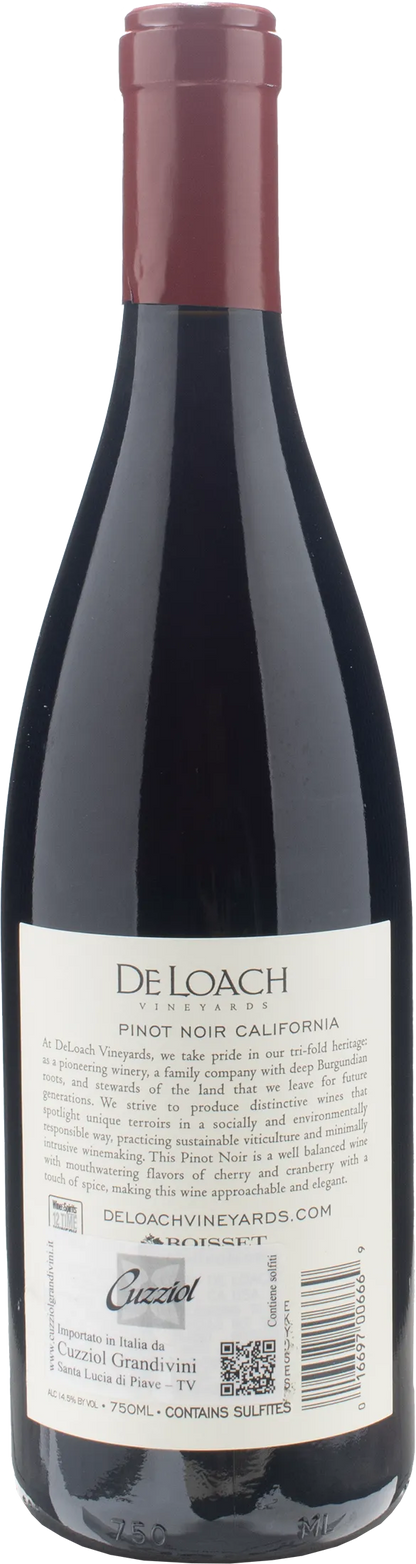 De Loach Winery Pinot Noir California Heritage Reserve 2021
