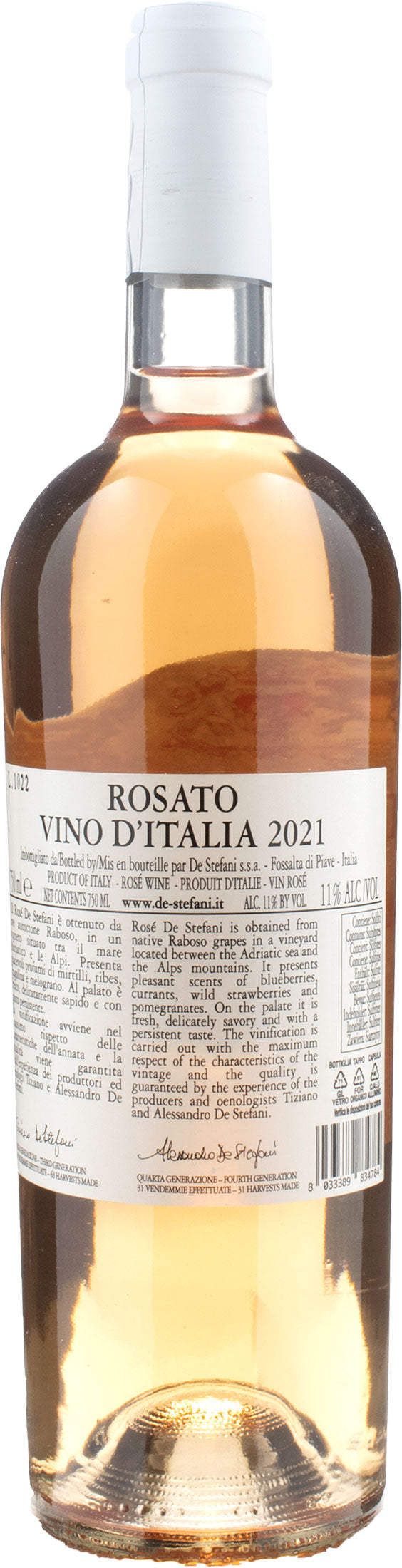 De Stefani Rosato Onde Rosa 2021