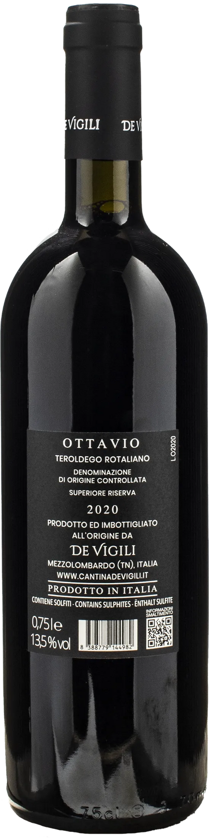 De Vigili Ottavio Teroldego Rotaliano Superiore Riserva 2020