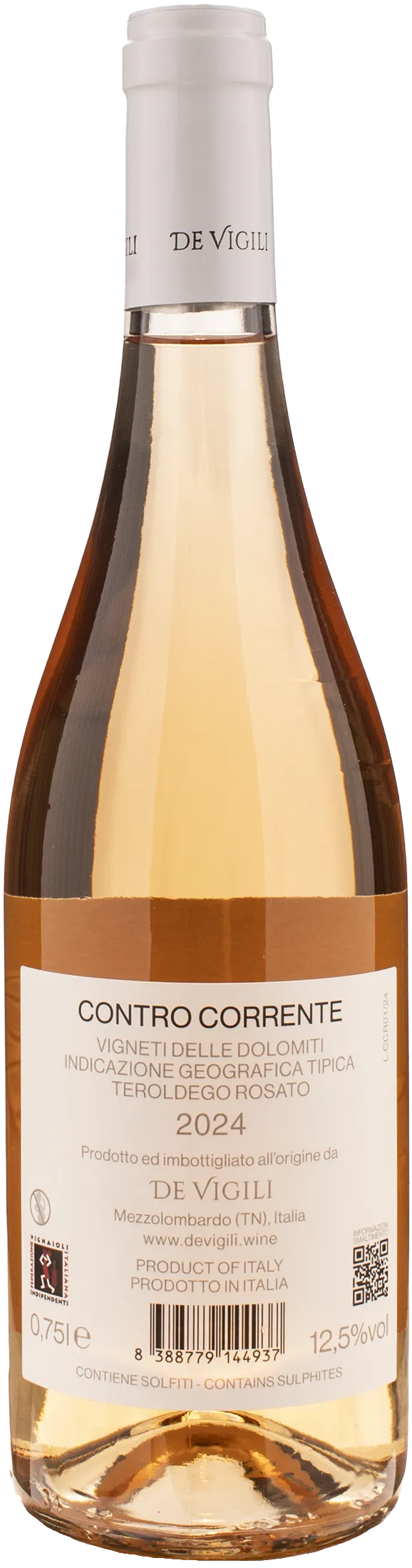 De Vigili Teroldego Rosato Controcorrente 2024