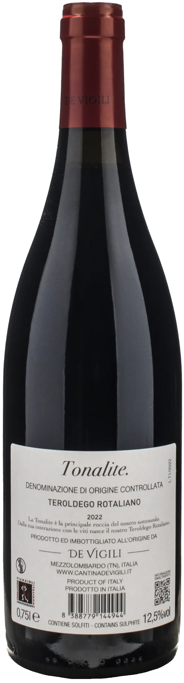De Vigili Teroldego Rotaliano Tonalite 2022
