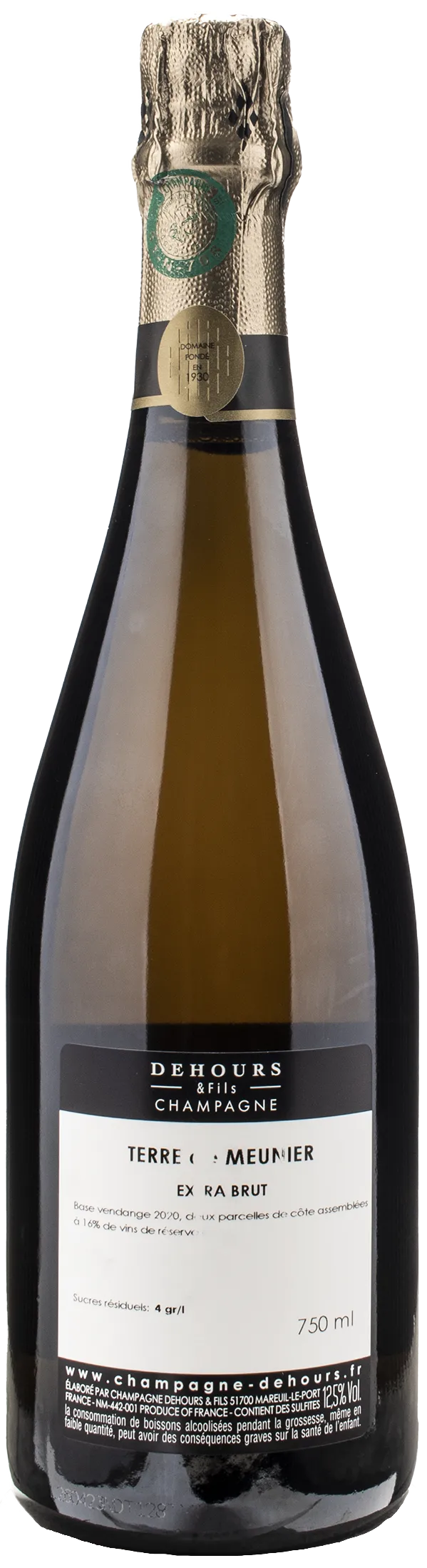 Dehours & Fils Champagne Terre de Meunier Extra Brut