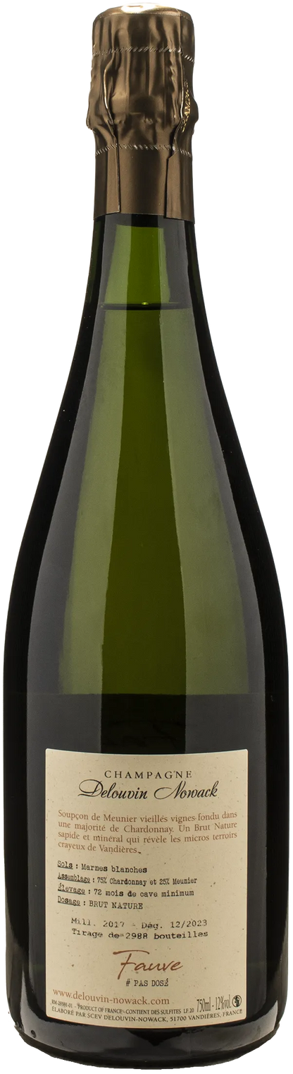 Delouvin Nowack Champagne Fauve Brut Nature 2017