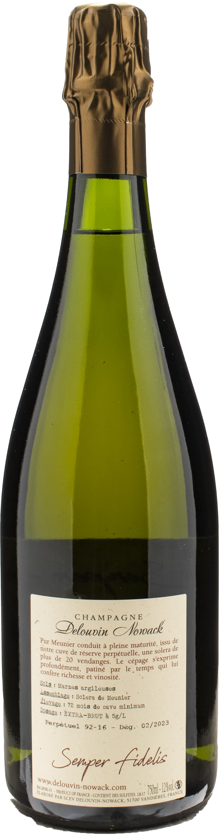 Delouvin Nowack Champagne Semper Fidelis Extra Brut