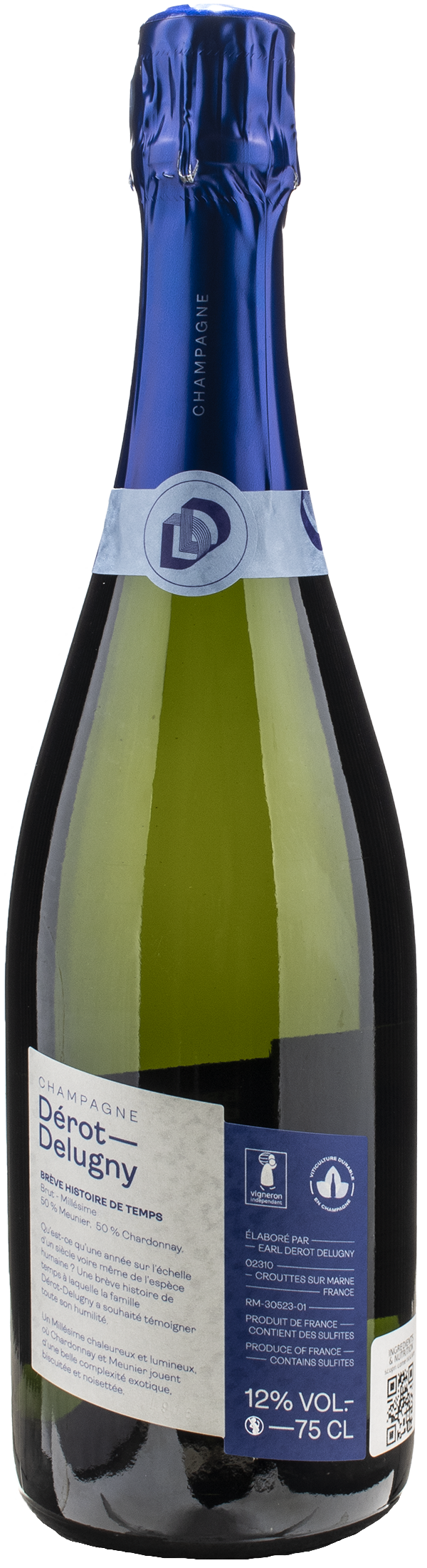 Derot Delugny Champagne Breve Histoire de Temps Brut Millesime 2016