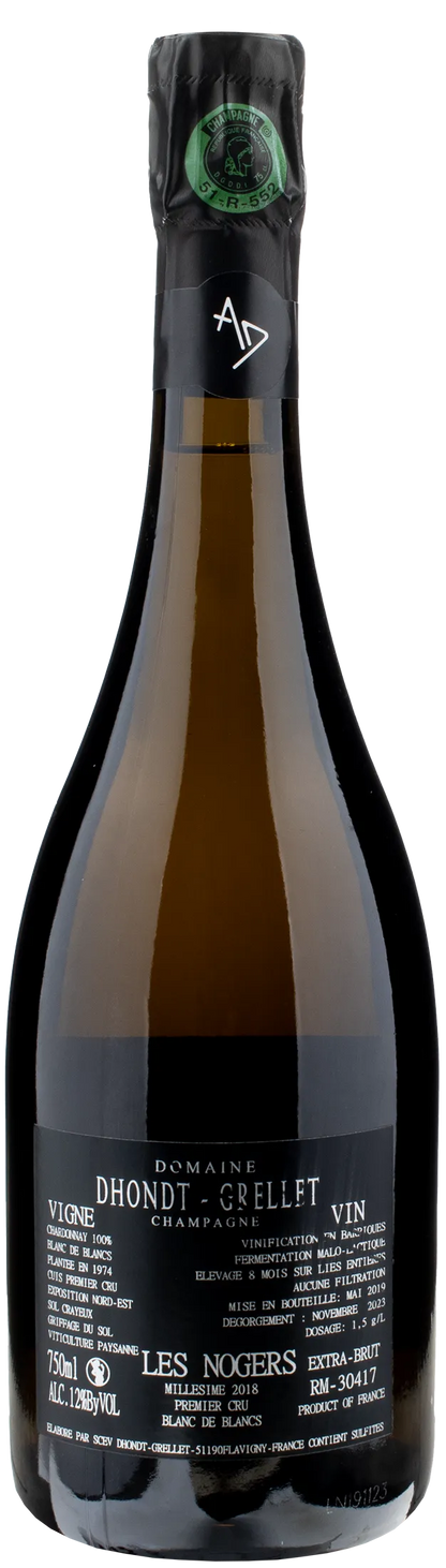 Dhondt Grellet Champagne 1er Cru Les Nogers Extra Brut 2018