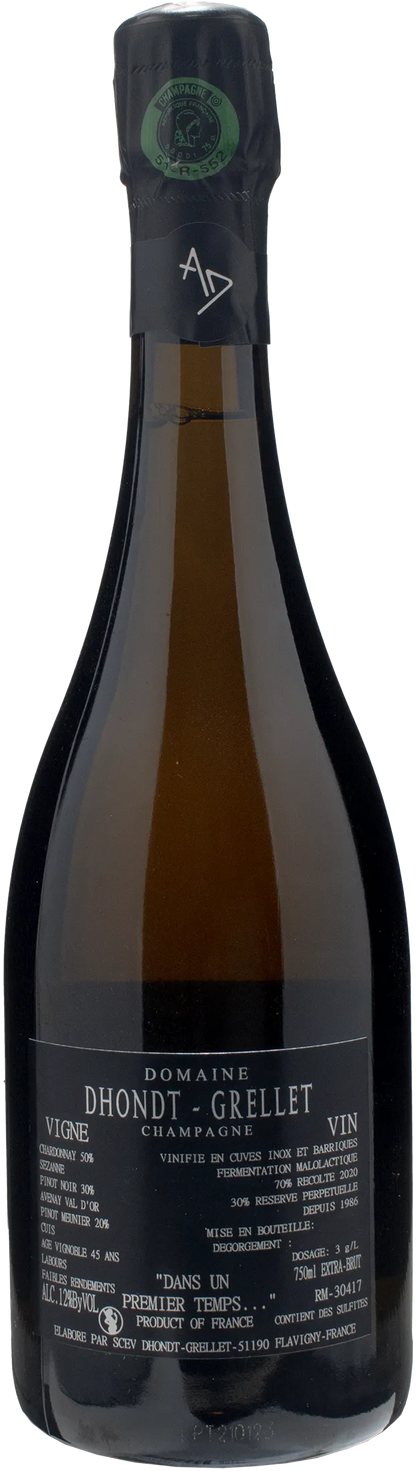 Dhondt Grellet Champagne Dans Un Premiere Temps Extra Brut