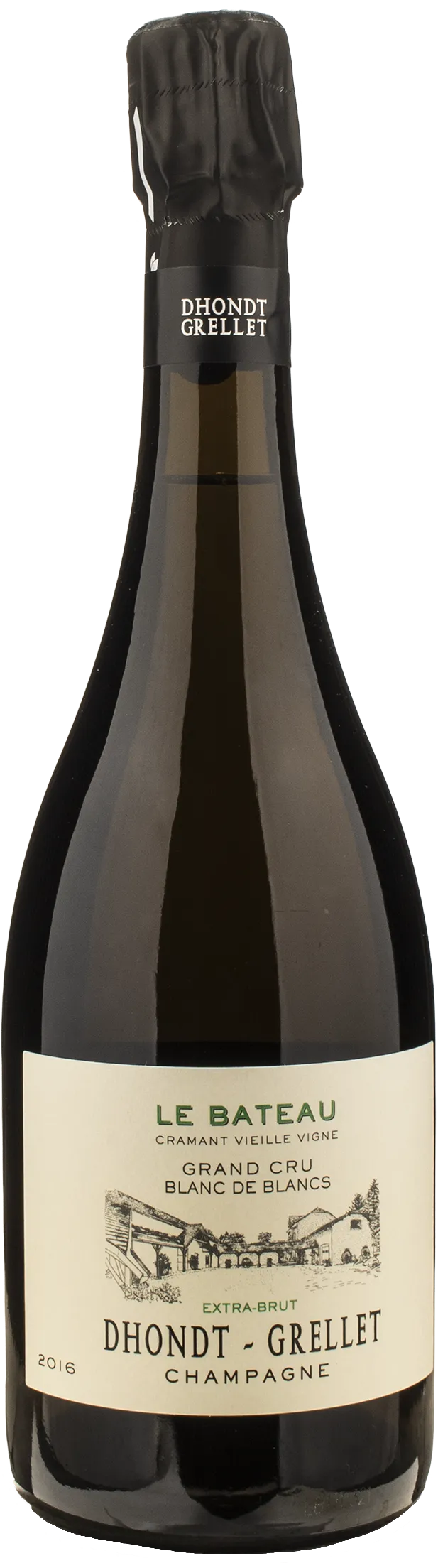 Dhondt Grellet Champagne Grand Cru Blanc de Blancs Extra Brut Le Bateau 2016
