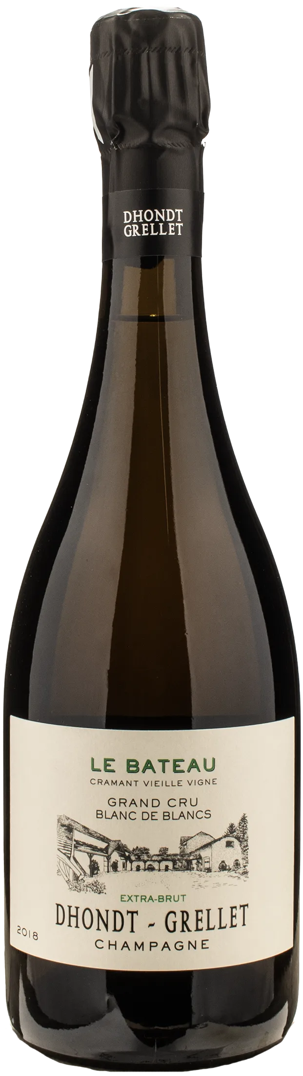 Dhondt Grellet Champagne Grand Cru Blanc de Blancs Extra Brut Le Bateau 2018