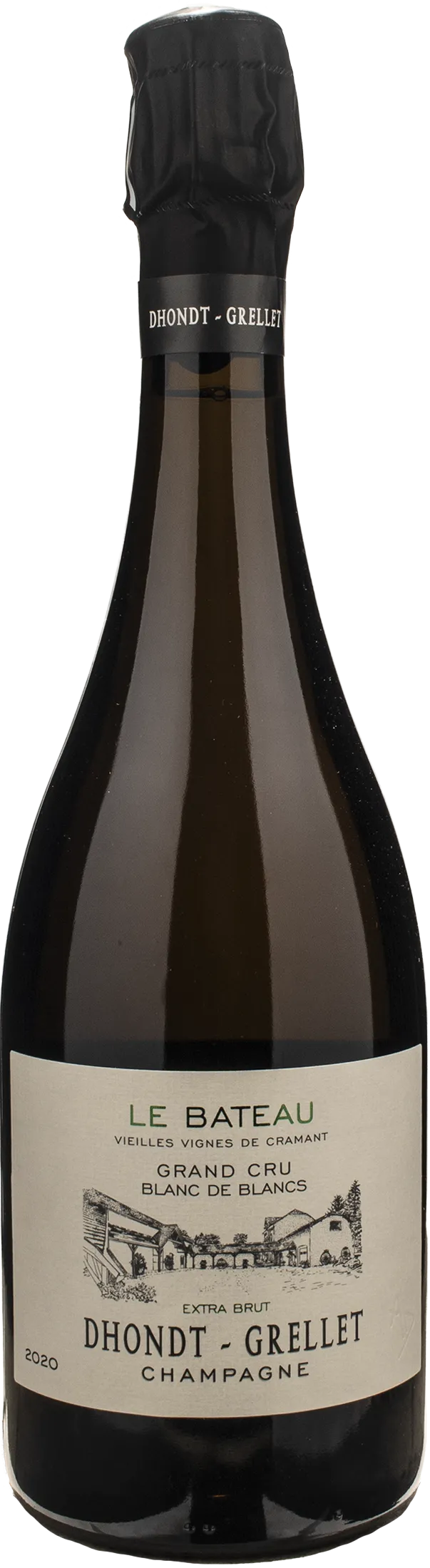Dhondt Grellet Champagne Grand Cru Blanc de Blancs Extra Brut Le Bateau 2020