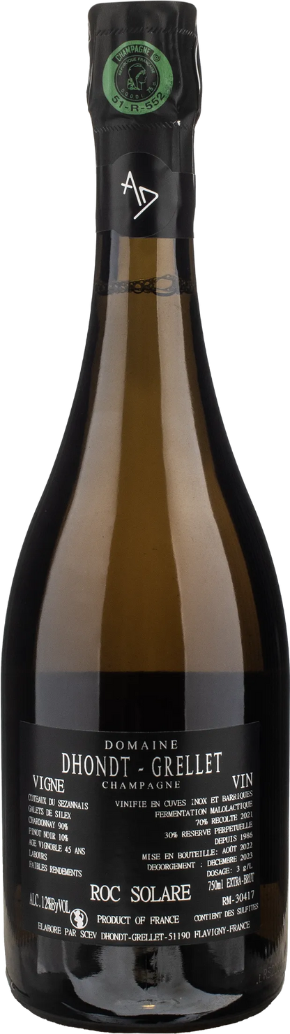 Dhondt Grellet Champagne Roc Solare Extra Brut
