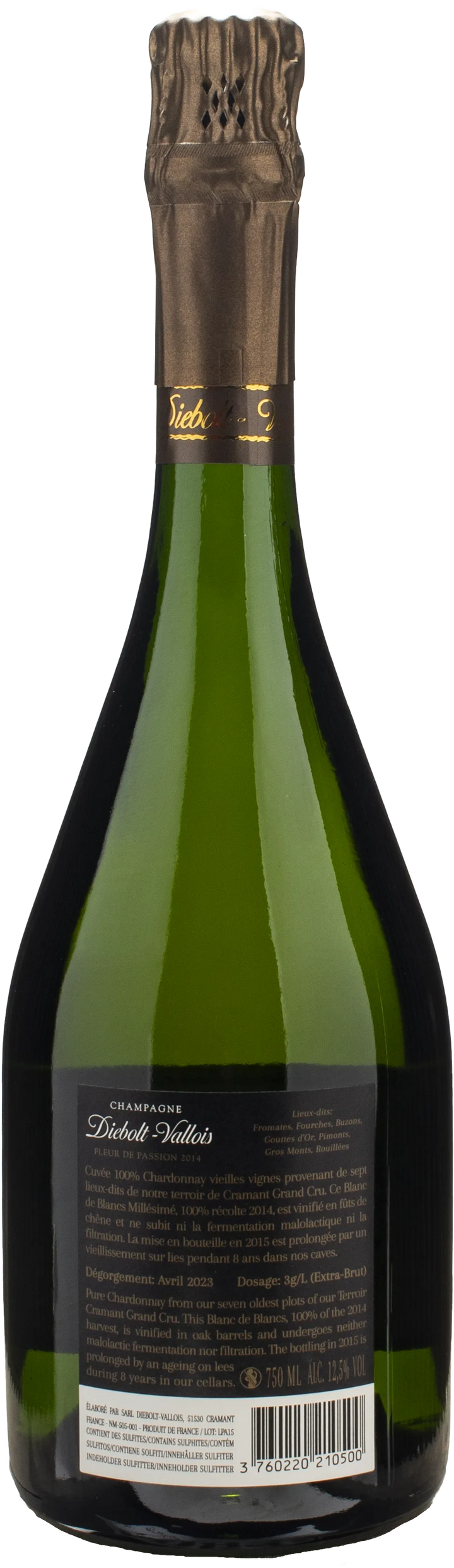 Diebolt Vallois Champagne Fleur de Passion Blanc de Blancs Extra Brut 2014