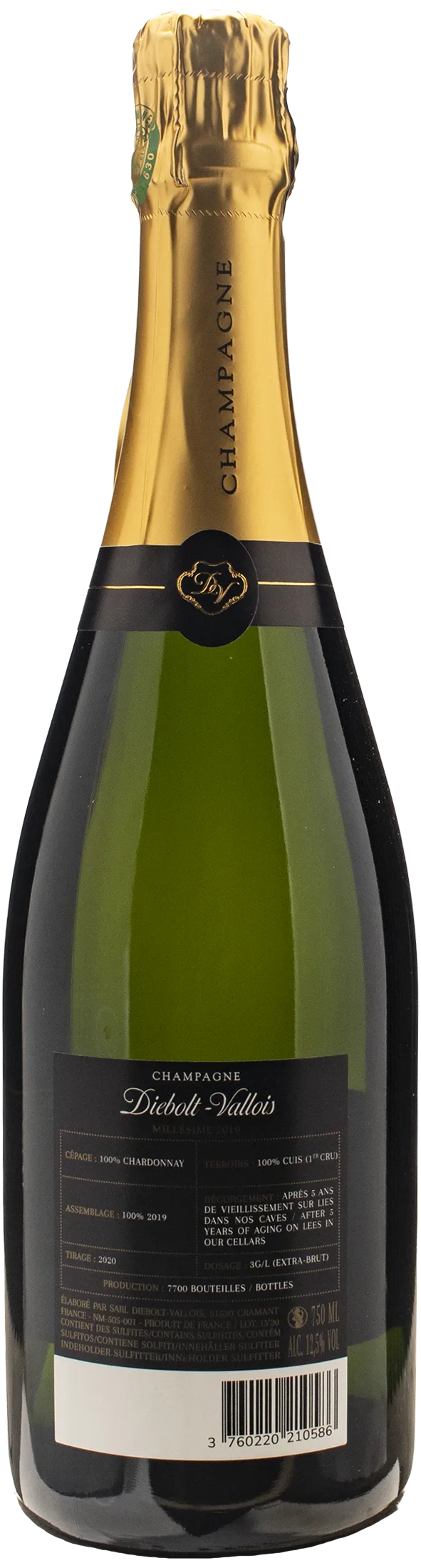 Diebolt Vallois Champagne Extra Brut 2019