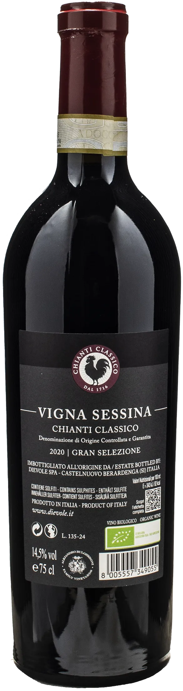 Dievole Chianti Classico Gran Selezione Vigna di Sessina 2020