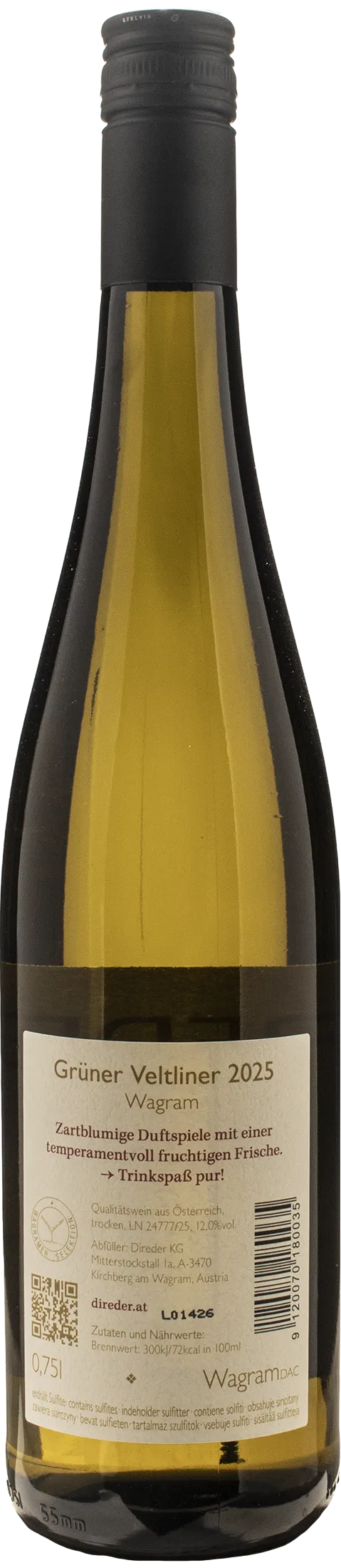 Direder Gruner Veltliner Wagram 2025