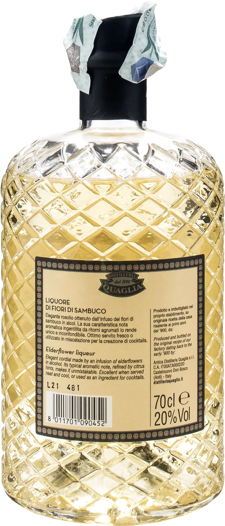 Distelleria Quaglia Liquore ai Fiori di Sambuco 0.7L