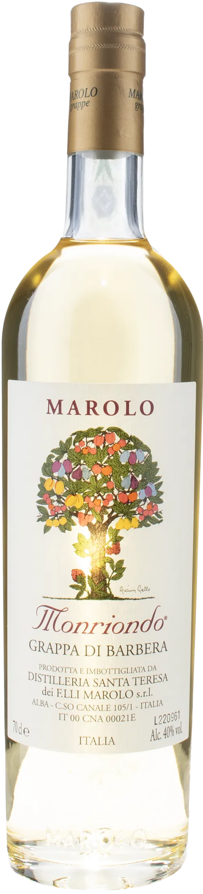 Distilleria Marolo Grappa di Barbera Monriondo 0.7L