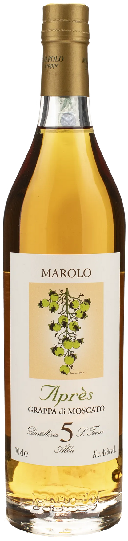 Distilleria Marolo Grappa di Moscato Apres 5 Anni Riserva 2018