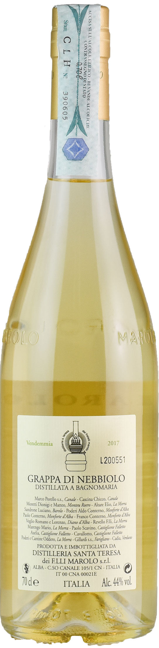 Distilleria Marolo Grappa di Nebbiolo 0.7L