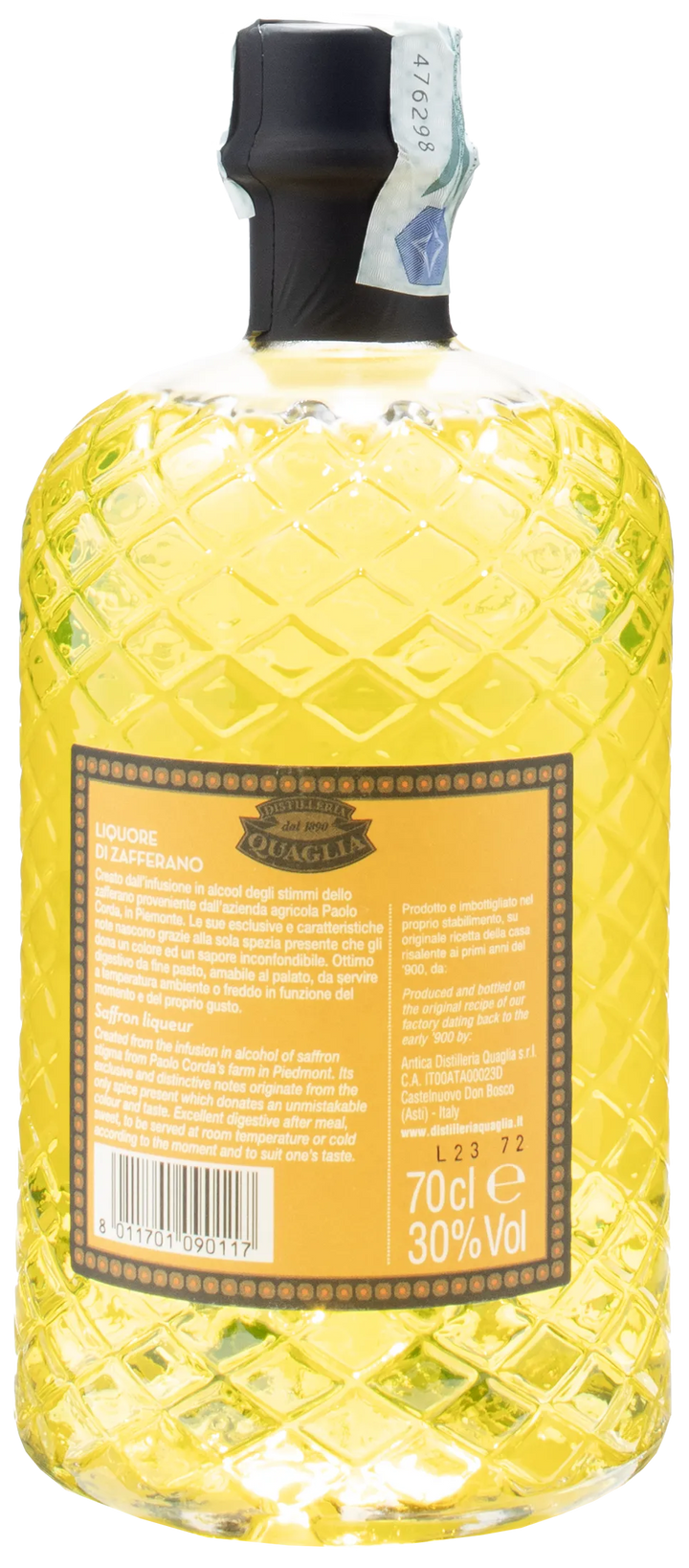 Distilleria Quaglia Liquore allo Zafferano 0.7L