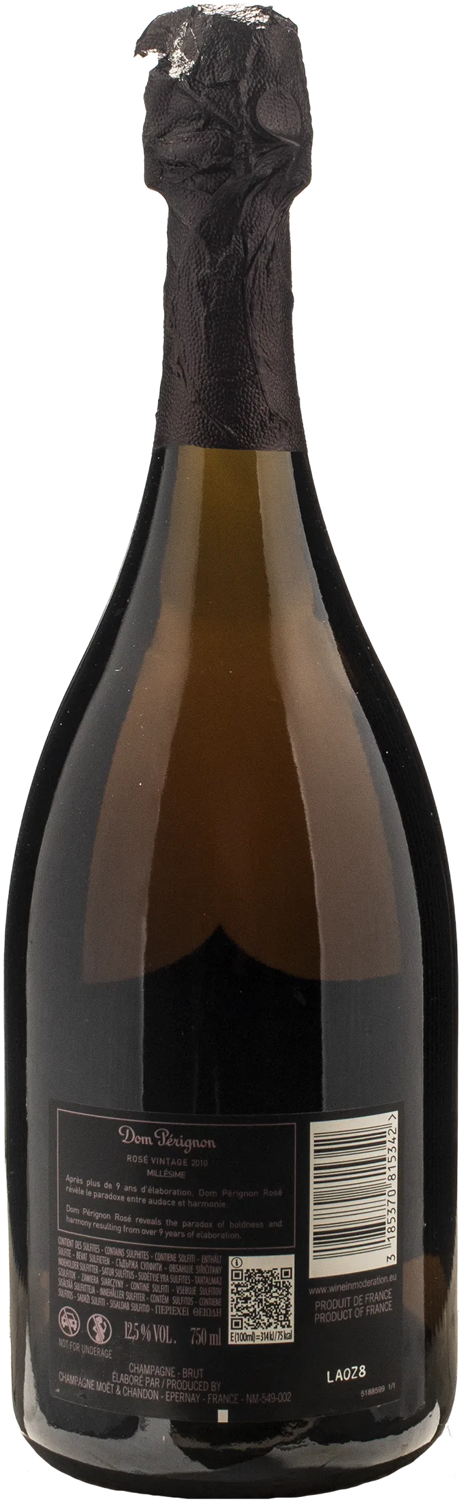 Dom Perignon Champagne Vintage Rosè Brut Millesime 2010