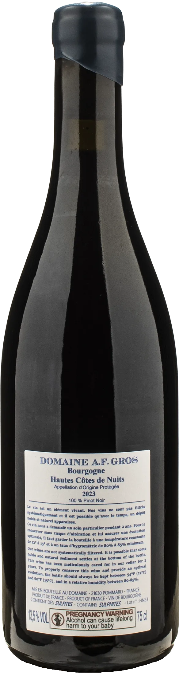 Domaine A.F. Gros Hautes Cotes de Nuits Rouge 2023