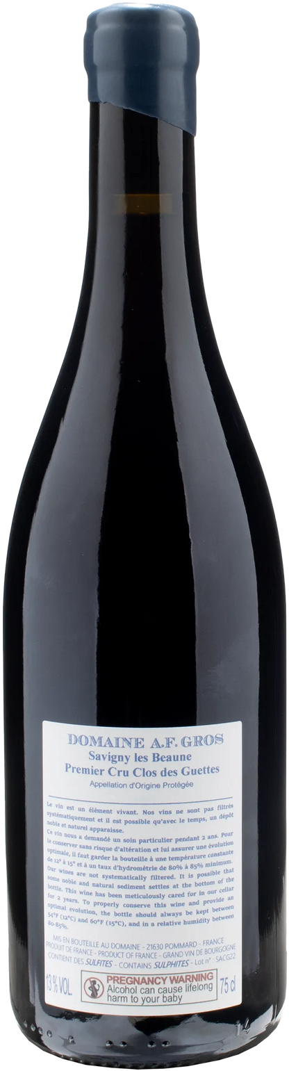 Domaine A.F. Gros Savigny les Beaune Rouge 1er Cru Clos des Guettes 2022
