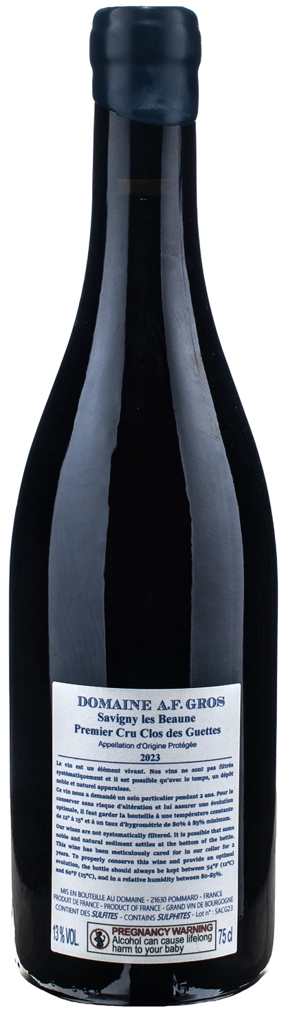 Domaine A.F. Gros Savigny les Beaune Rouge 1er Cru Clos des Guettes 2023