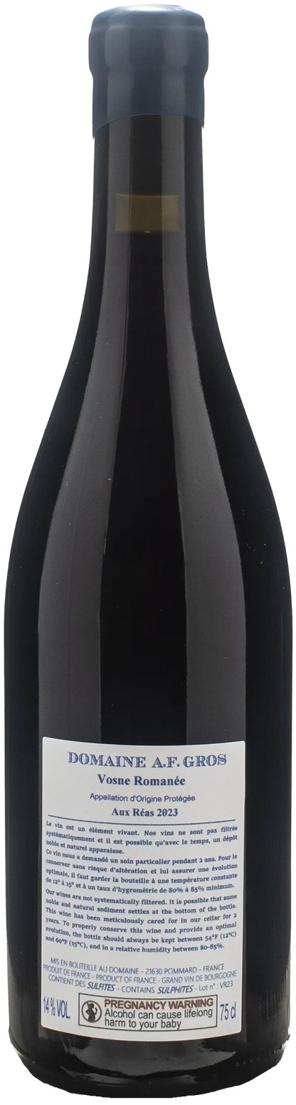 Domaine A.F. Gros Vosne Romanee Aux Reas 2023
