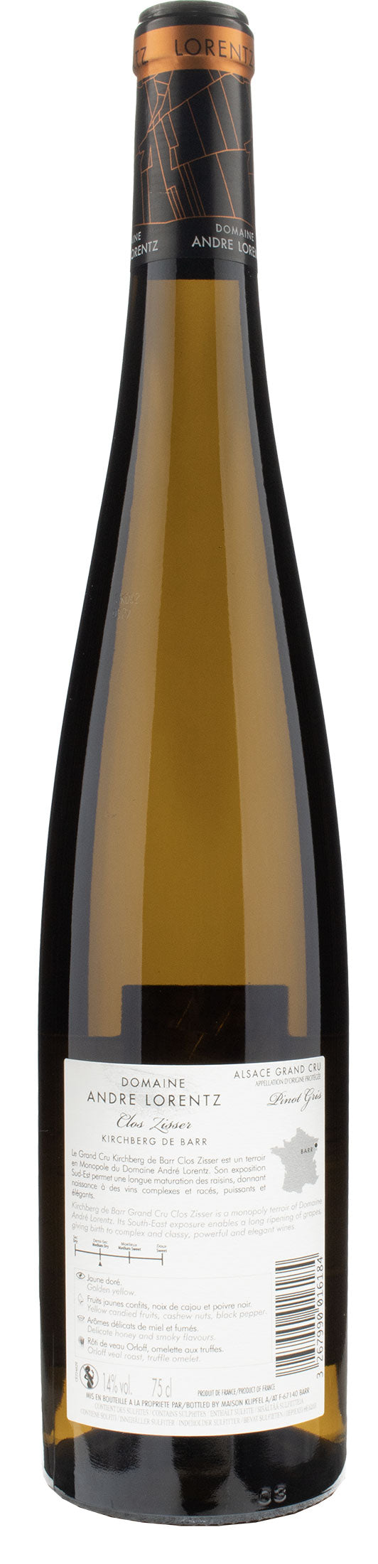 Domaine André Lorentz Alsace Pinot Gris Grand Cru Kirchberg de Barr Clos Zisser 2021