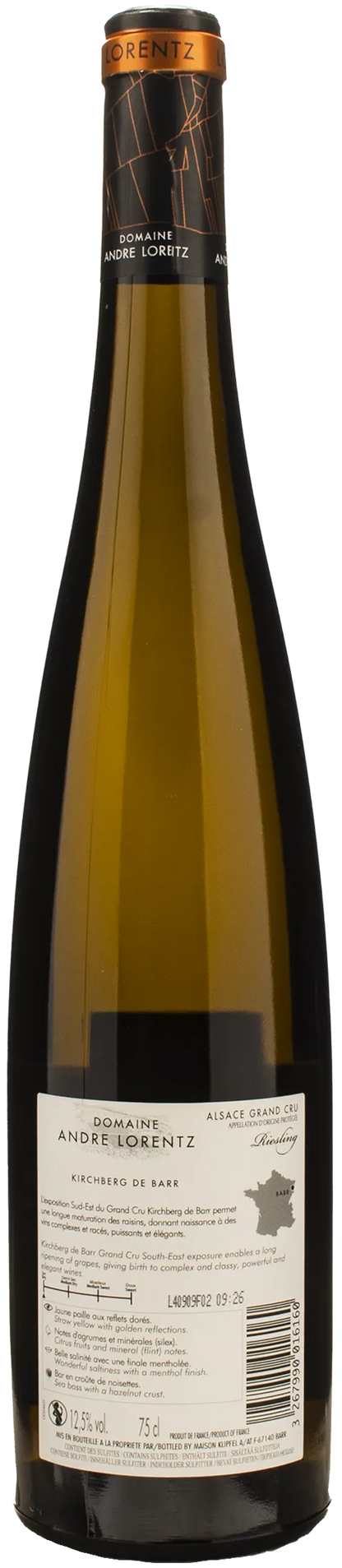 Domaine Andre Lorentz Alsace Riesling Grand Cru Kirchberg De Barr 2020