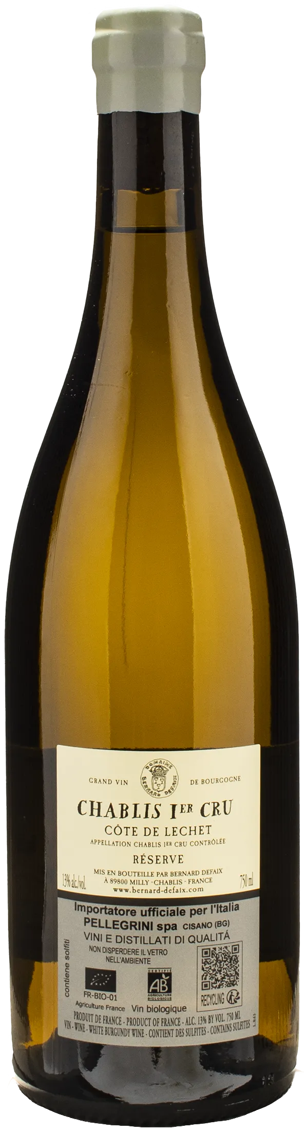 Domaine Bernard Defaix Chablis 1er Cru Cote de Lechet Reserve 2022