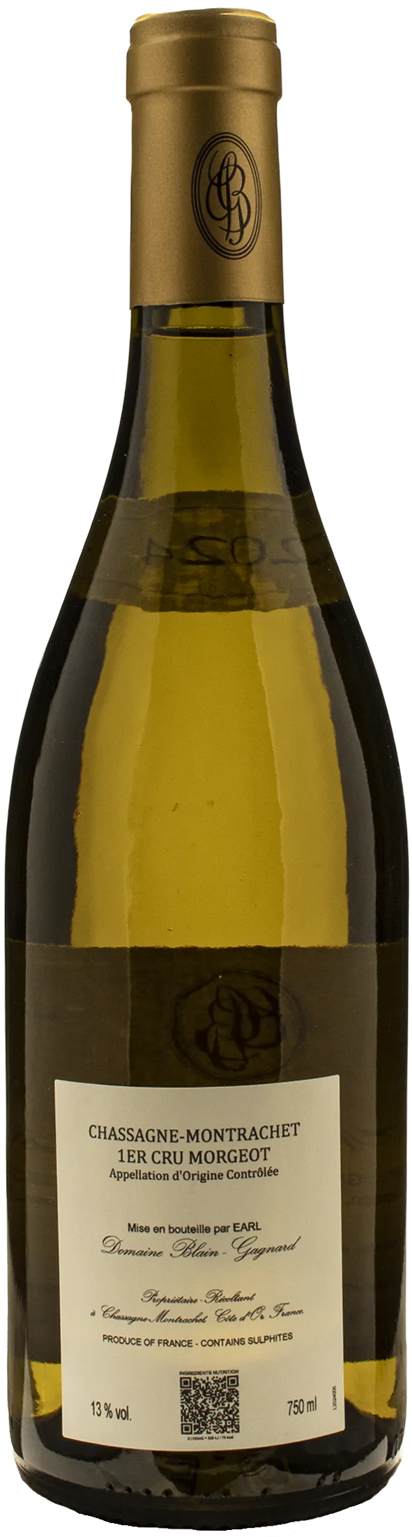 Domaine Blain Gagnard Chassagne Montrachet Blanc Morgeot 1er Cru 2024