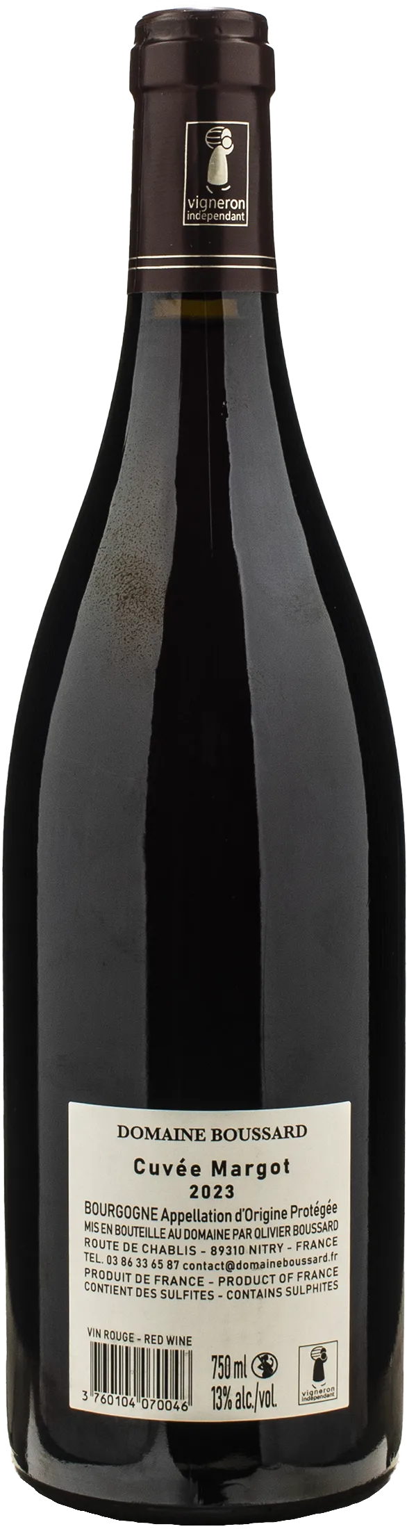Domaine Boussard Bourgogne Pinot Noir Cuvee Margot 2023