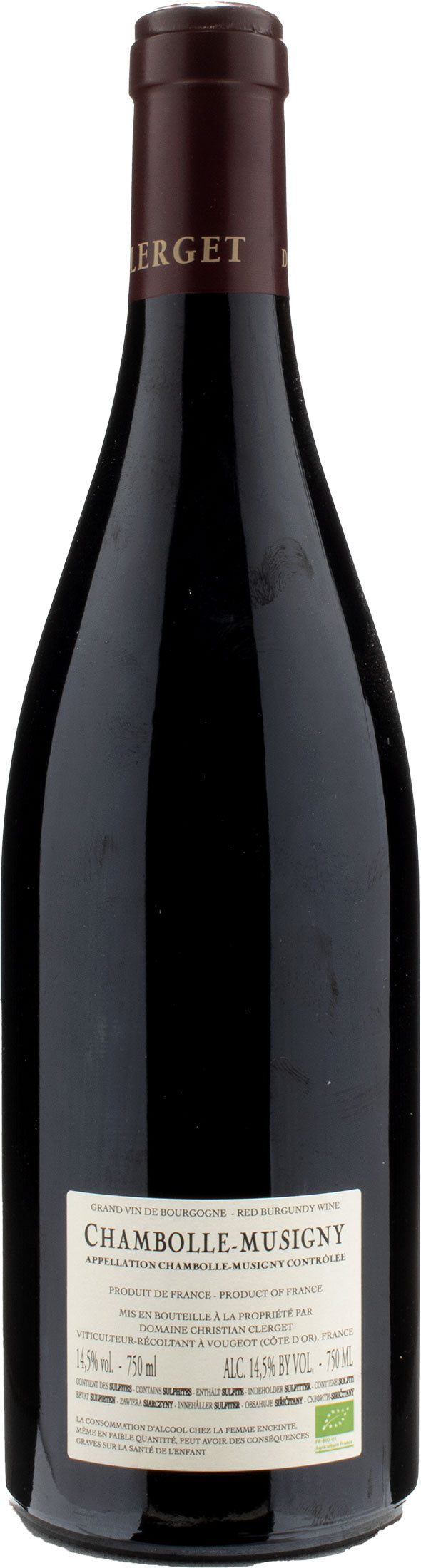 Domaine Clerget Chambolle Musigny 2020