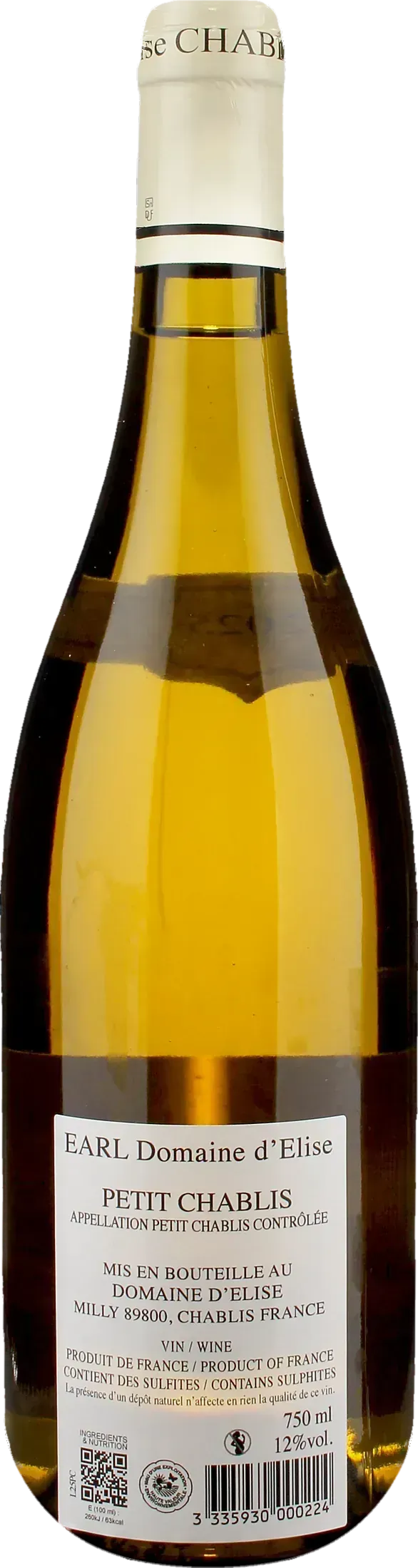Domaine d'Elise Petit Chablis 2025