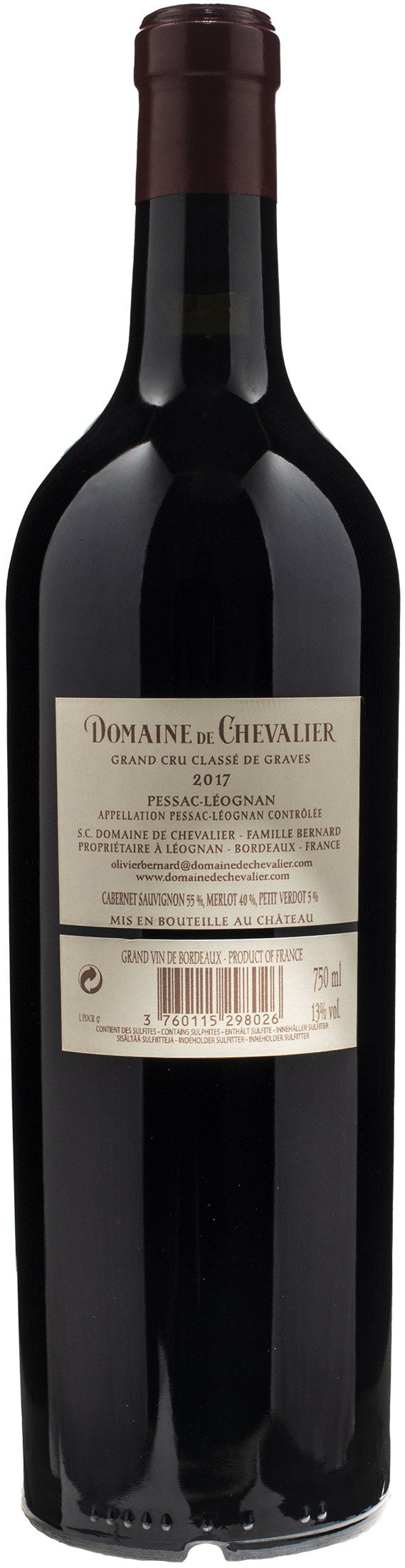 Domaine de Chevalier Pessac Leognan Grand Cru Rouge 2017