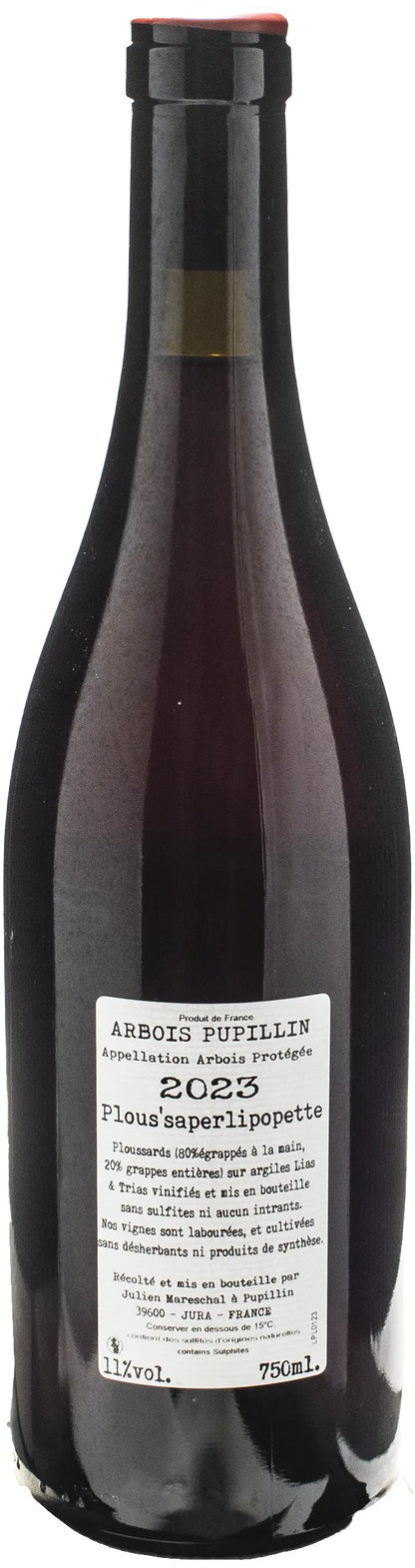 Domaine de la Borde Arbois Pupillin Jura Plous'saperlipopette 2023