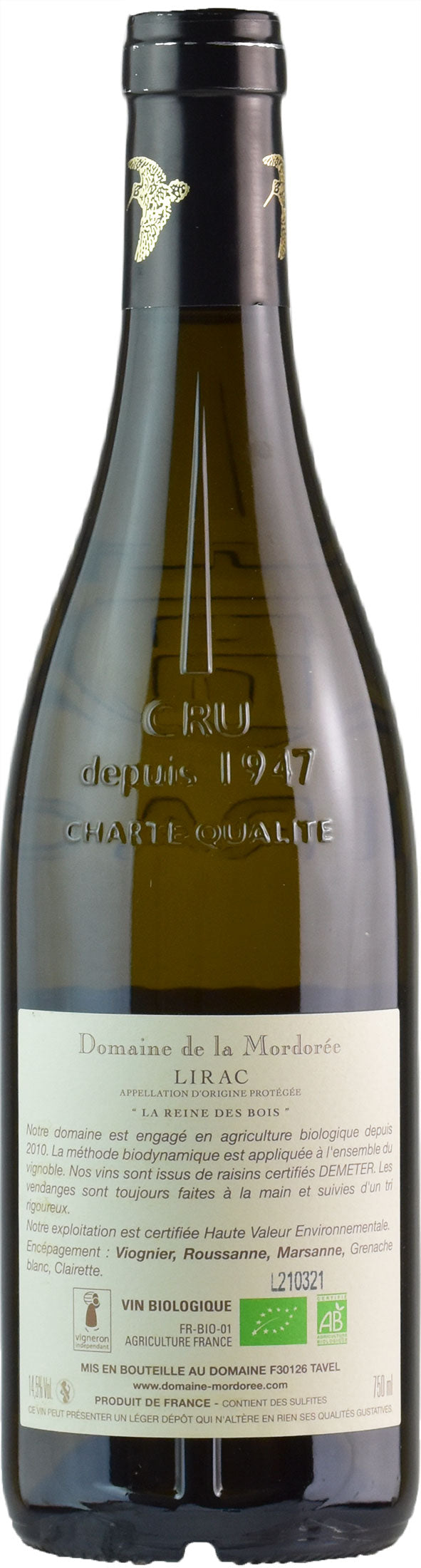 Domaine de la Mordoree Lirac Blanc La Reine des Bois 2020