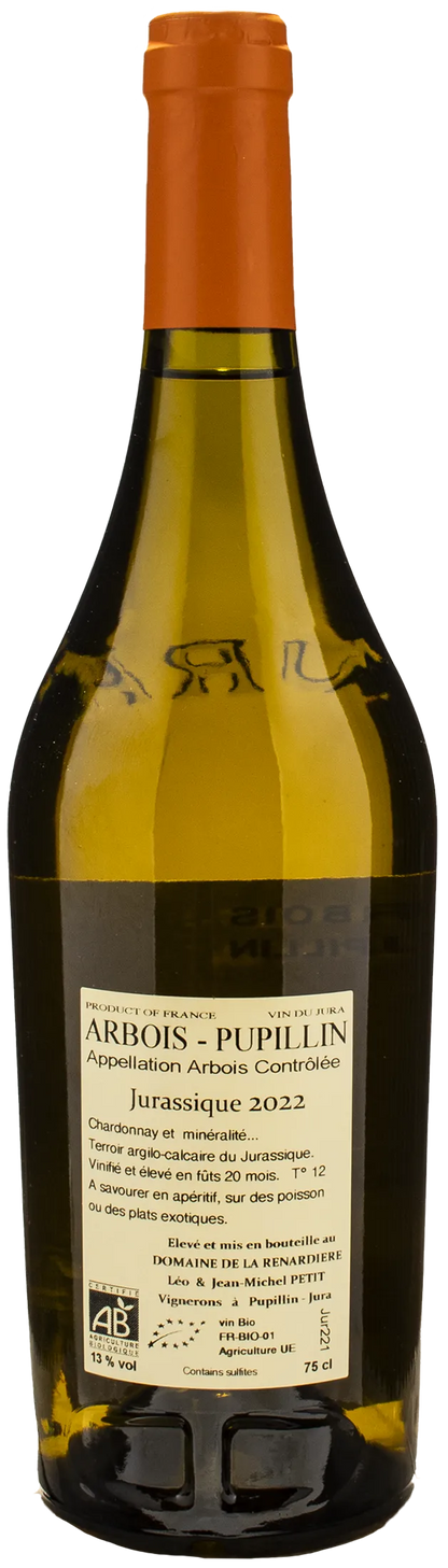 Domaine de la Renardiere Arbois Pupillin Jurassique 2022