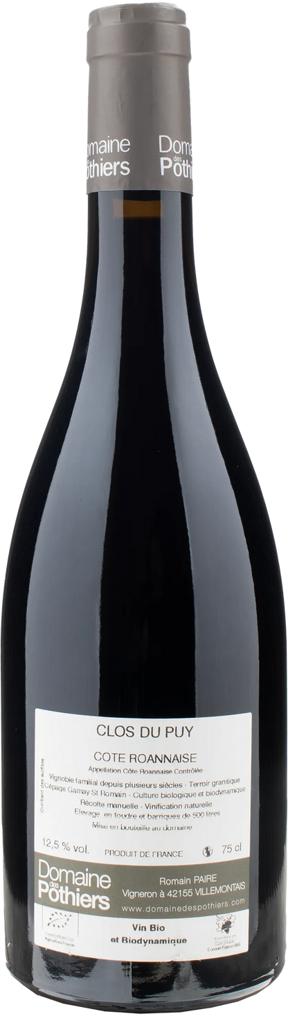 Domaine des Pothiers Cote Roannaise Rouge Clos de Puy 2022