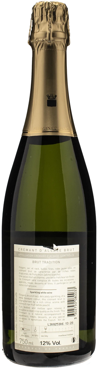 Domaine du Moulin de Dusenbach Cremant d'Alsace Brut Tradition Methode Traditionnelle