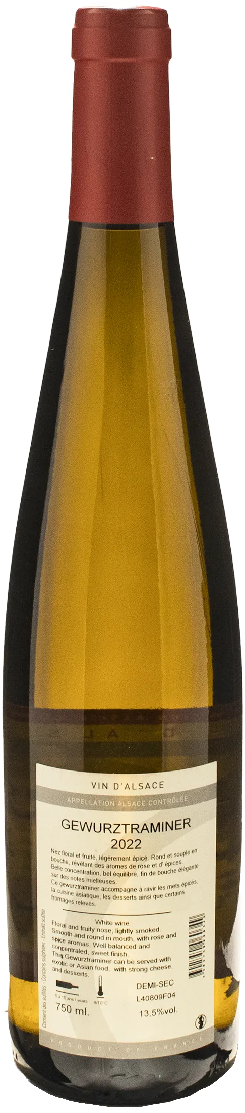 Domaine du Moulin de Dusenbach Gewurztraminer 2022