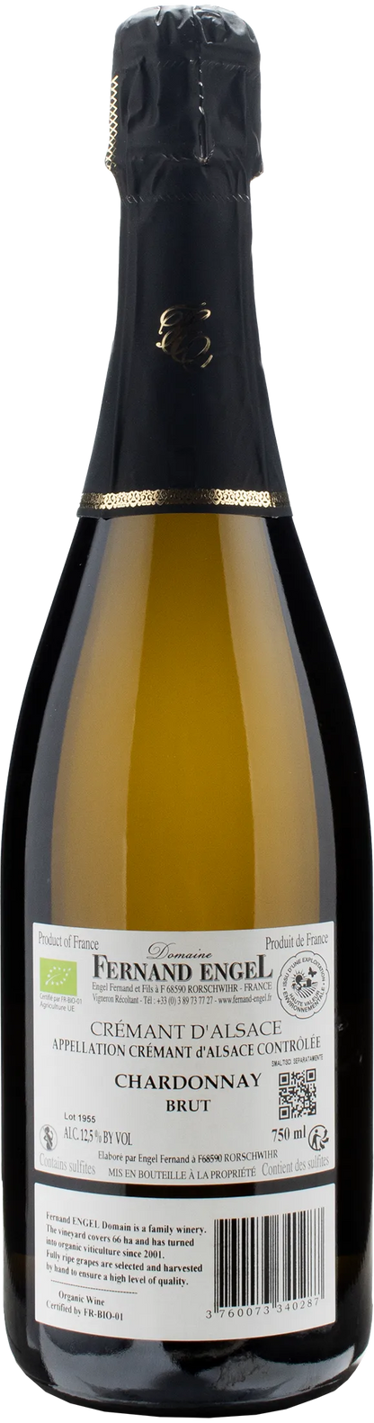 Domaine Fernand Engel Cremant d'Alsace Chardonnay Methode Traditionnelle Brut 2022