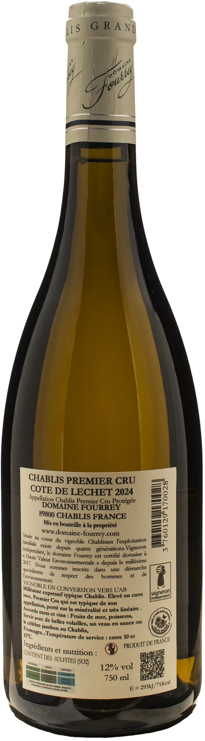 Domaine Fourrey Chablis 1er Cru Cote de Lechet 2024