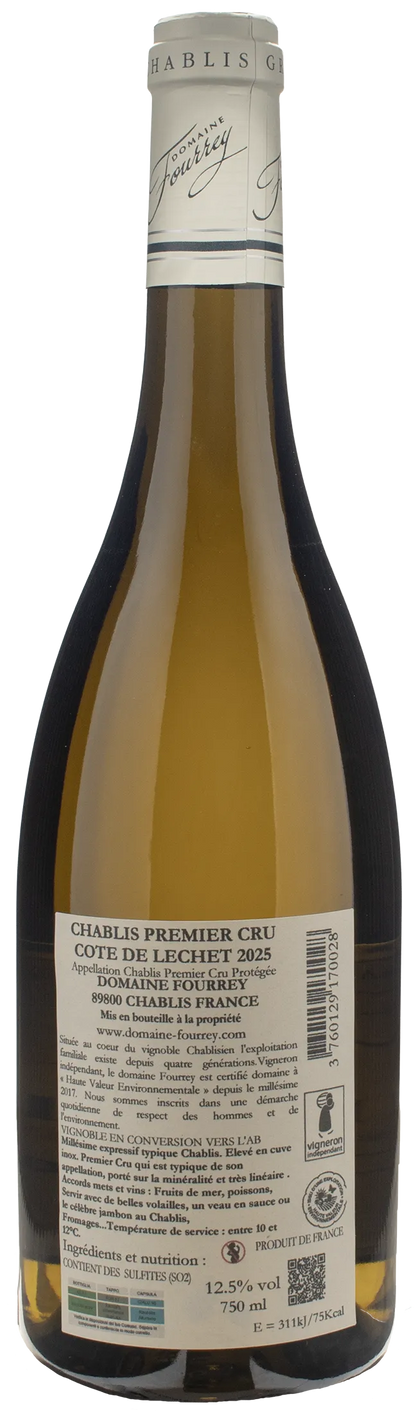 Domaine Fourrey Chablis 1er Cru Cote de Lechet 2025