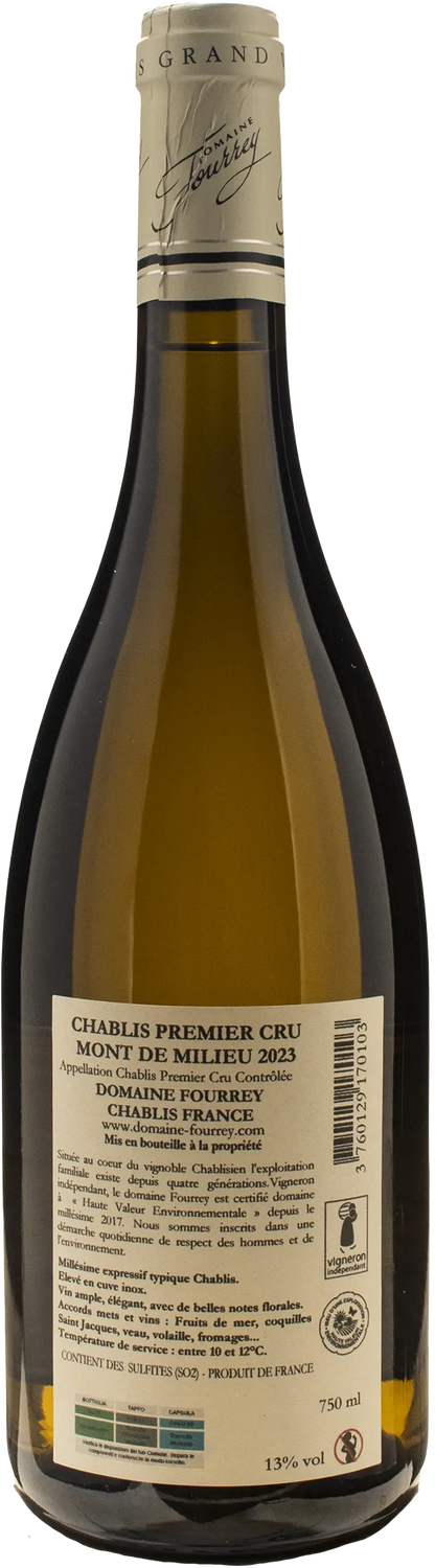 Domaine Fourrey Chablis 1er Cru Mont de Milieu 2023