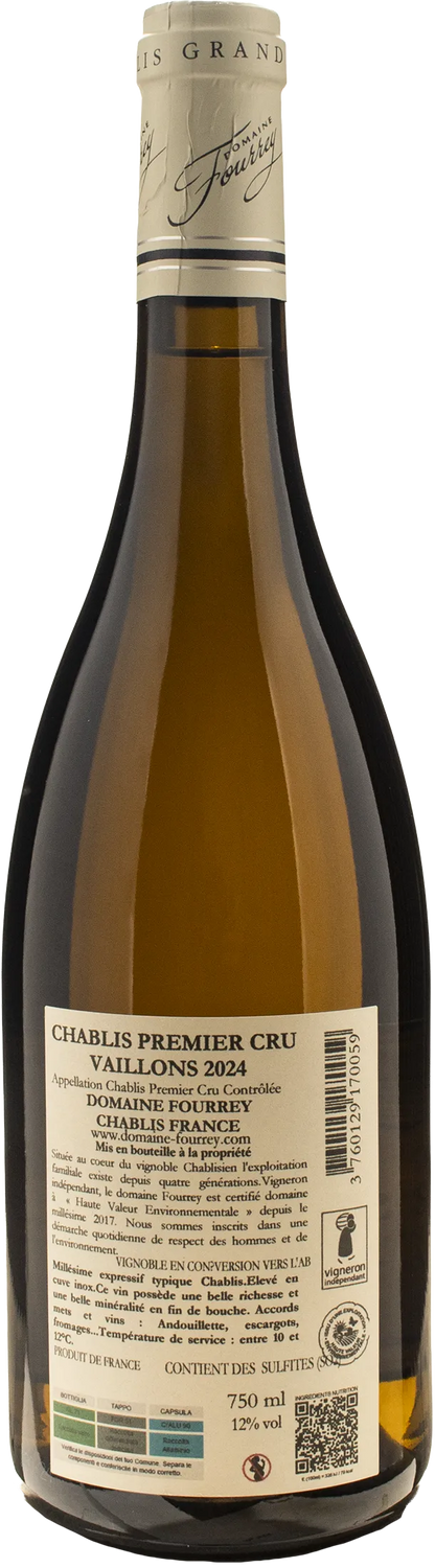 Domaine Fourrey Chablis 1er Cru Vaillons 2024