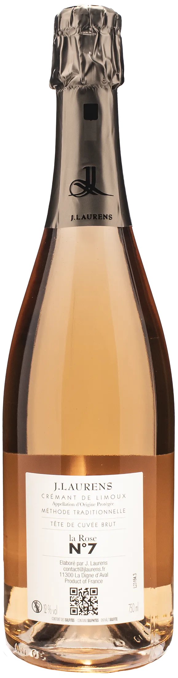 Domaine J. Laurens Crémant de Limoux La Rose N° 7 Rosé Brut