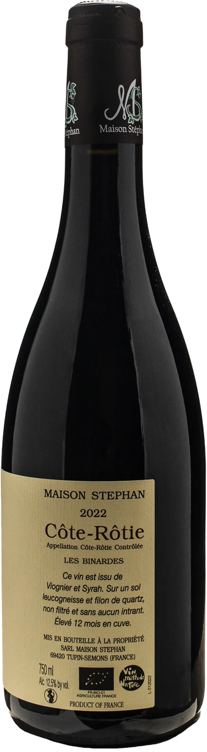 Domaine J-M Stephan Cote Rotie Les Binardes 2022